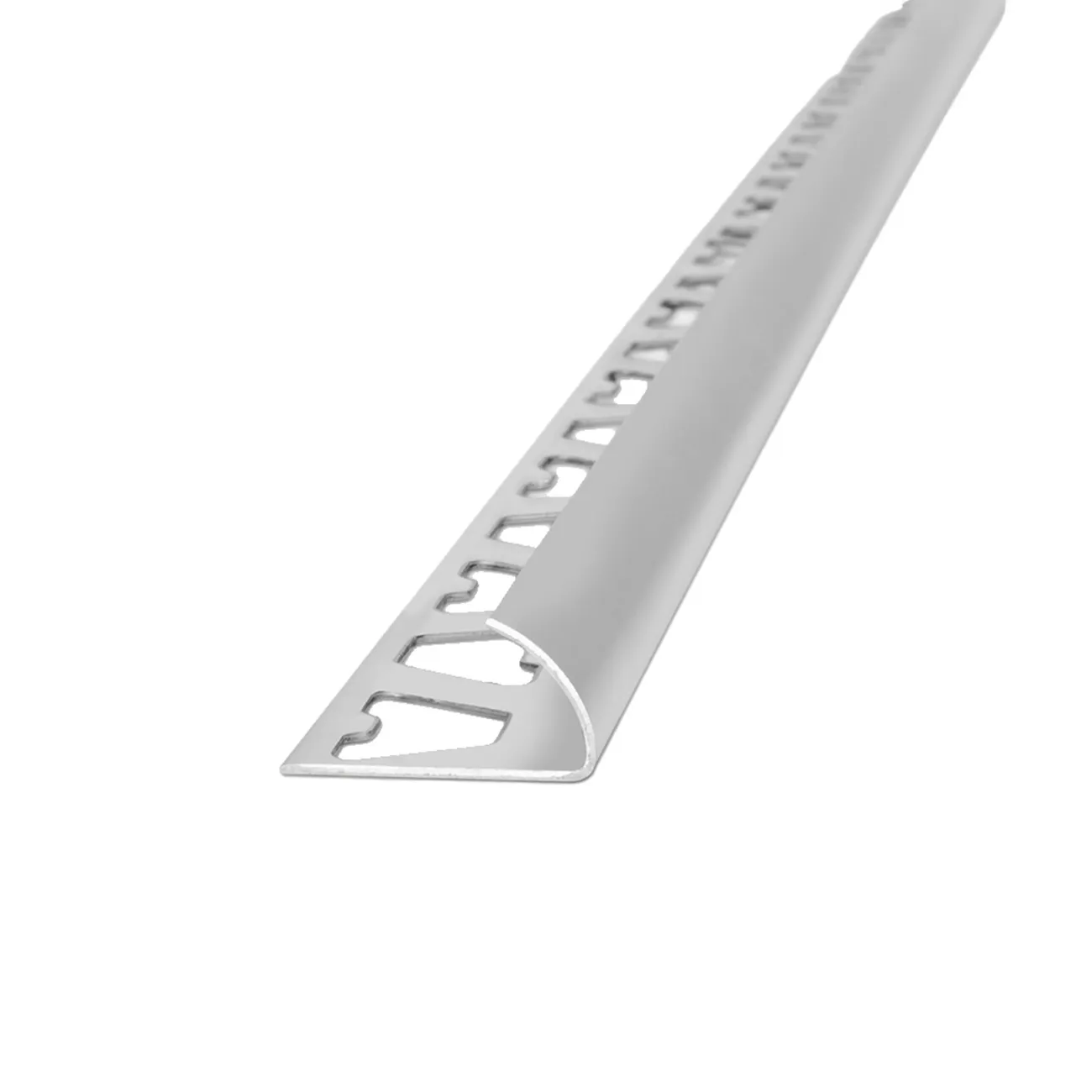 Atrim guardacanto aluminio arco 10mm x 2,5m cromo mate