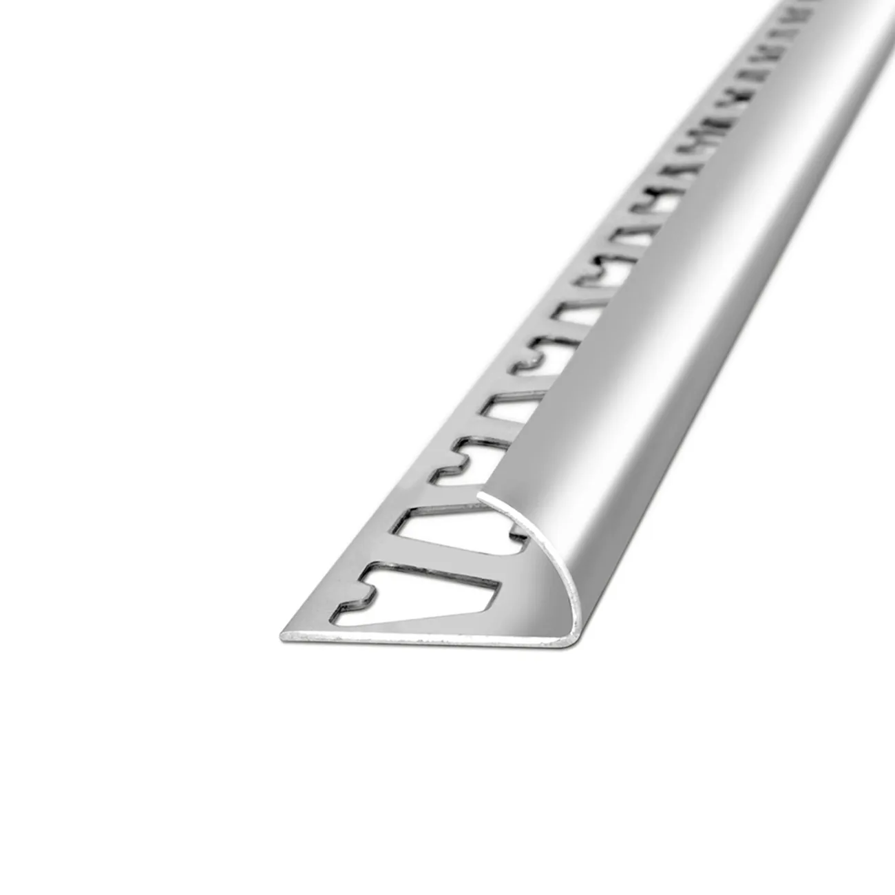 Atrim guardacanto aluminio arco 12mm x 2,5m cromo deluxe