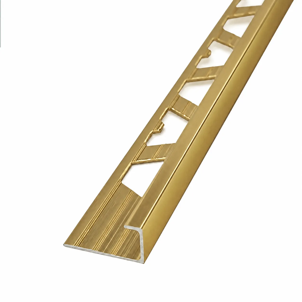 Atrim guardacanto alumino quadra 10x5mm x 2,50m oro brill.