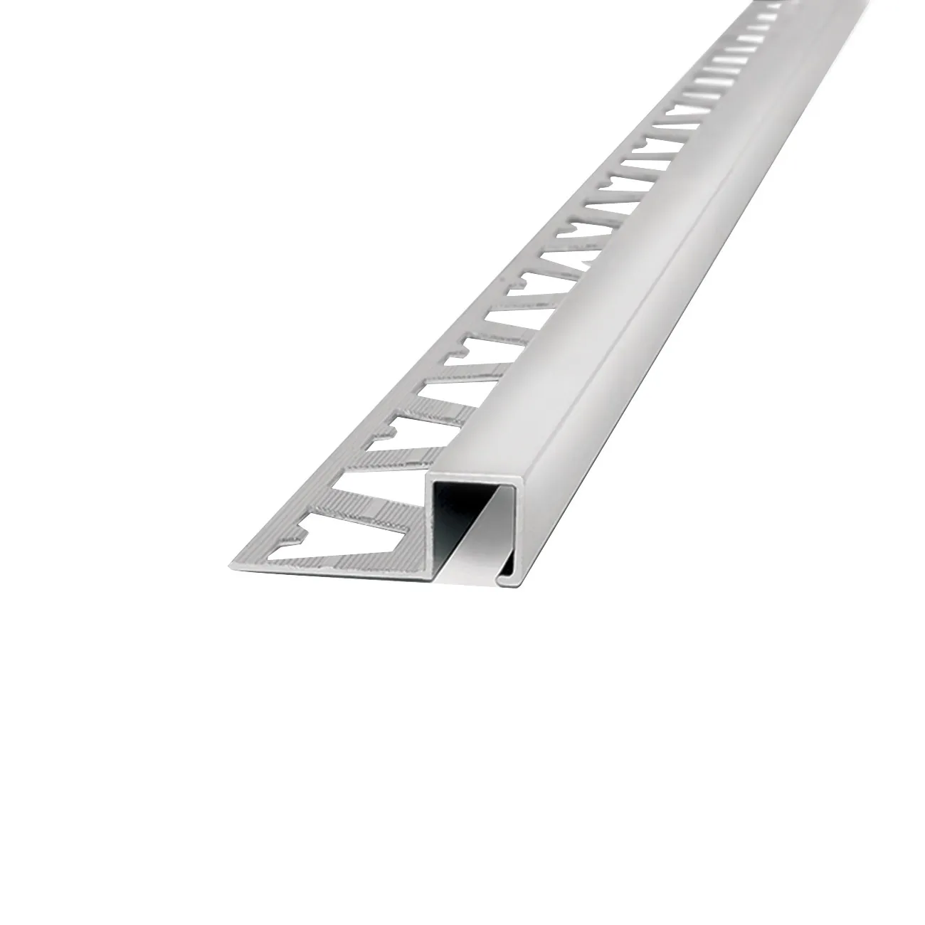 Atrim guardacanto alumino quadra 10x5mm x 2,50m cromo brill.