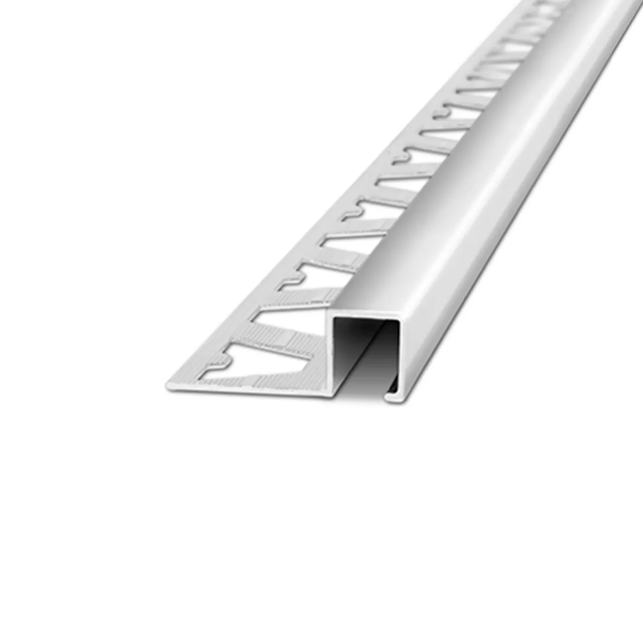 Atrim guardacanto alumino quadra 10x5mm x 2,50m peltre
