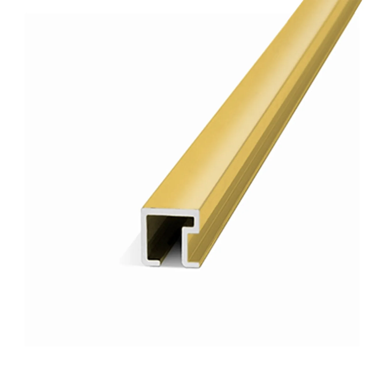 ATRIM LISTELLO ALUMINO 9X9MM X 2,45M ORO MATE