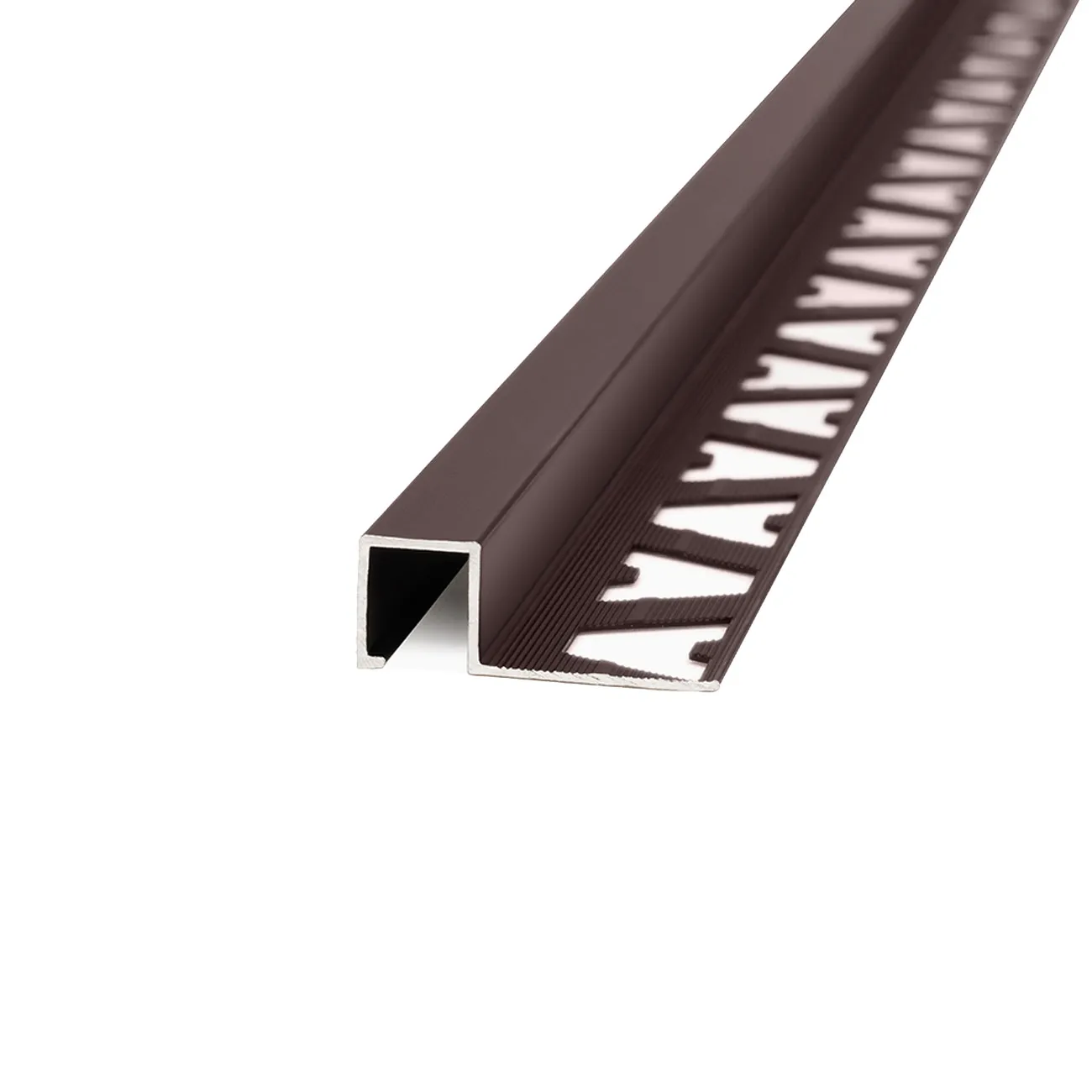 ATRIM GUARDACANTO ALUMINIO QUADRA 10X10MM X 2,5M CAFÉ (5)
