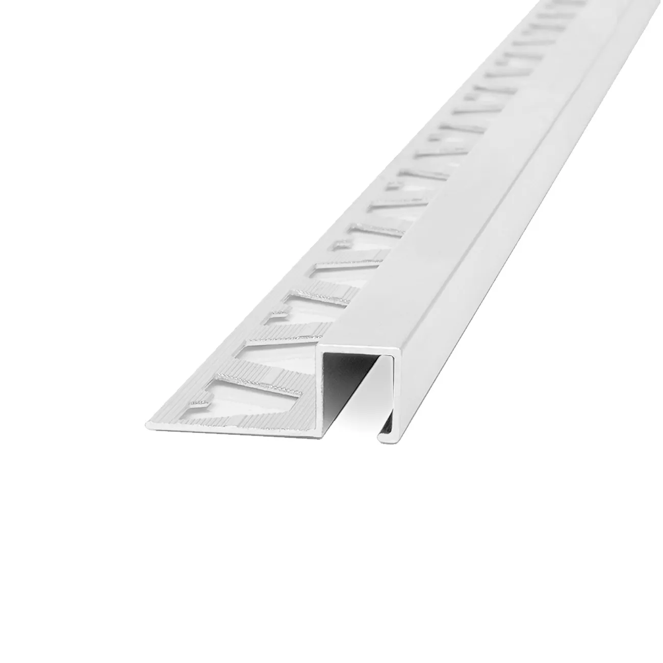 Atrim guardacanto aluminio quadra 12x10mm x 2,5m cromo brill. 