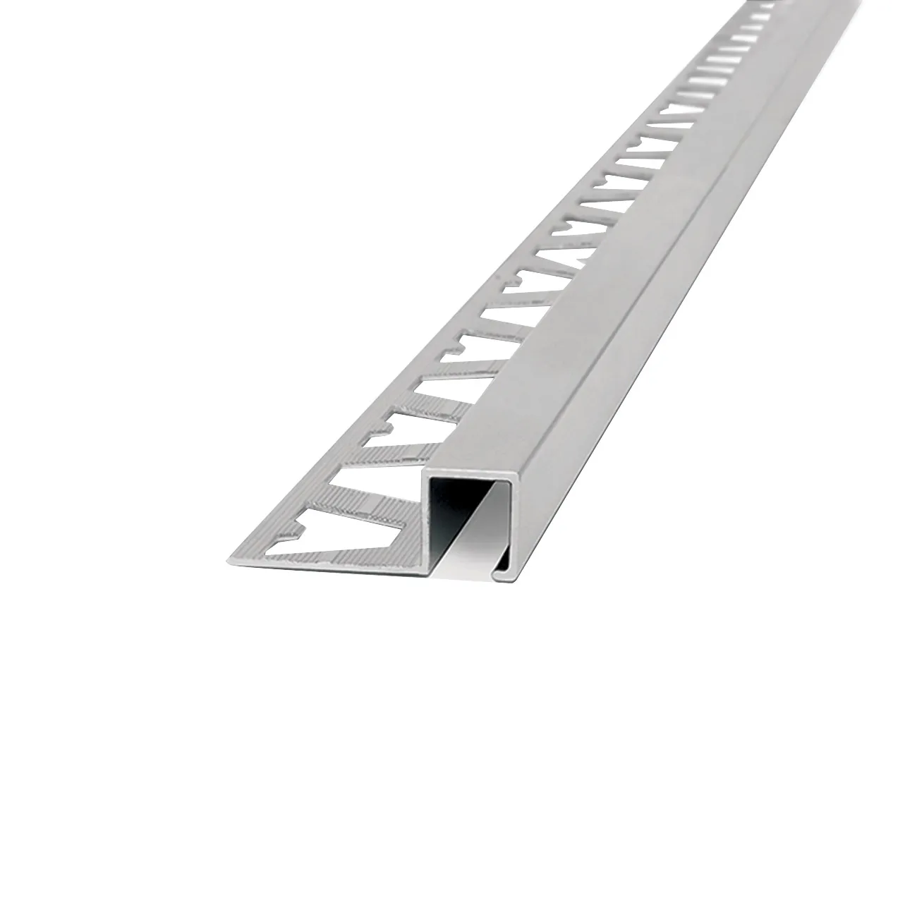 ATRIM GUARDACANTO ALUMINIO QUADRA 12X10MM X2,5M CROMO MATE 