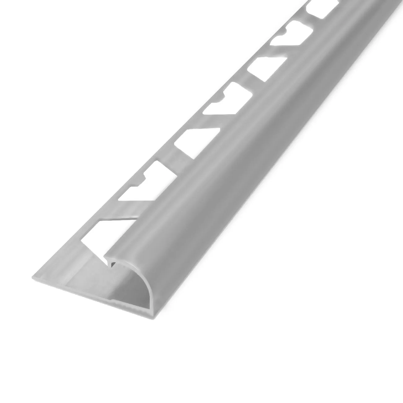 Atrim guardacanto aluminio bullnose 10mm x 2,5m cromo mate 