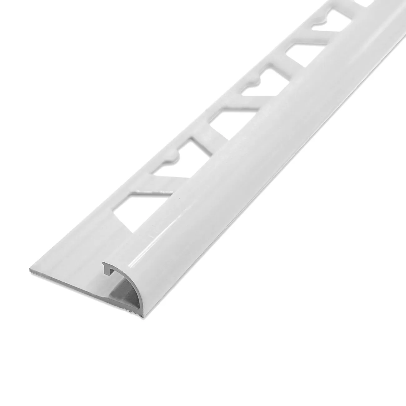 Atrim guardacanto aluminio bullnose 10mm x 2,50m blanco 