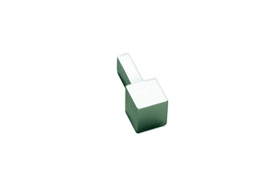 ATRIM TERMINAL ALUMINIO QUADRA 10X10MM CROMO MATE